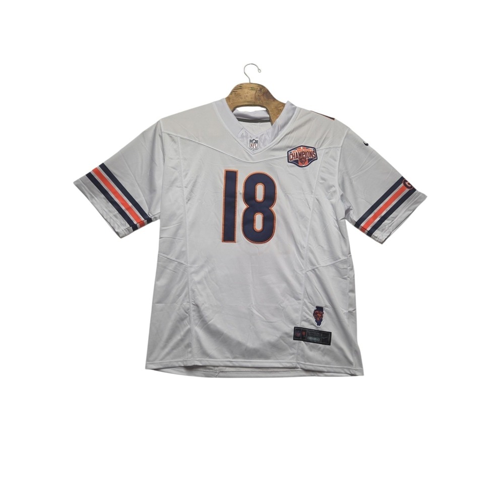 Nike Chicago Bears Williams #18 NFL Football Jersey White/Navy/Orange Size XXL